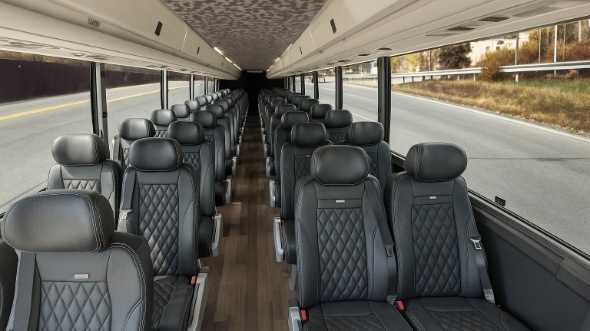 Interior of Charter Bus Company Fond Du Lac's 15 Passenger Minibus in Fond Du Lac