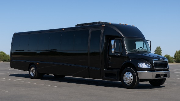 Exterior of Charter Bus Company Fond Du Lac's 20 Passenger Mini bus in Fond Du Lac