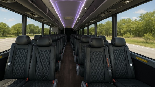 Interior of Charter Bus Company Fond Du Lac's 20 Passenger Mini bus in Fond Du Lac
