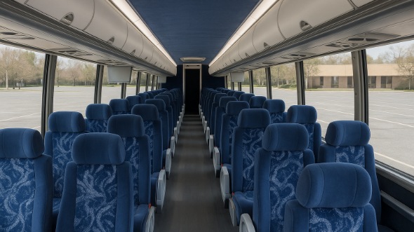 fond du lac 56 passenger charter bus inside