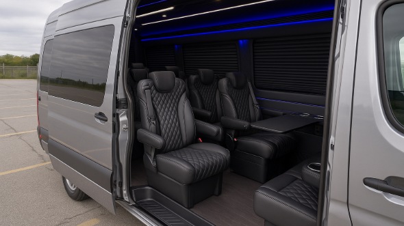 fond du lac sprinter van with driver inside