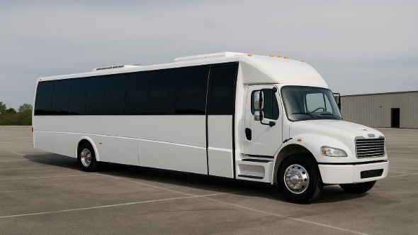 Exterior of Charter Bus Company Fond Du Lac's Party Bus in Fond Du Lac