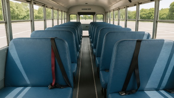 Interior of Charter Bus Company Fond Du Lac's School Bus in Fond Du Lac